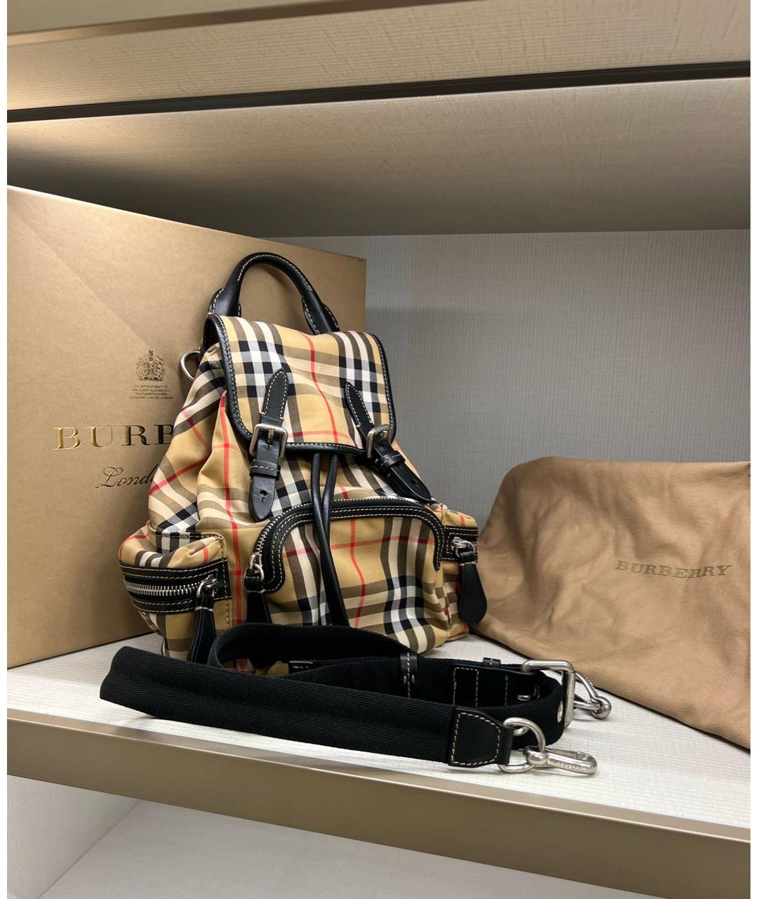 BURBERRY Бежевый рюкзак, фото 2
