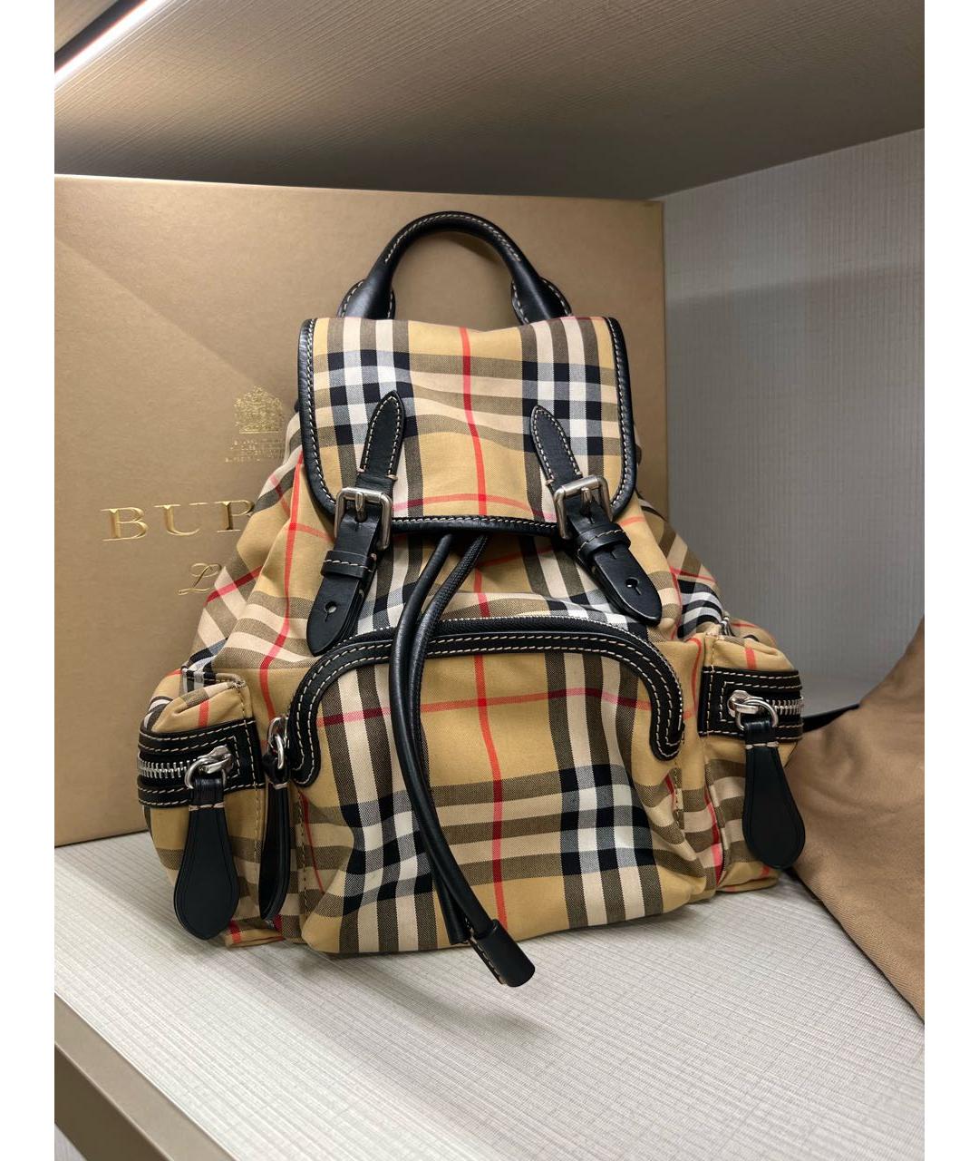 BURBERRY Бежевый рюкзак, фото 7
