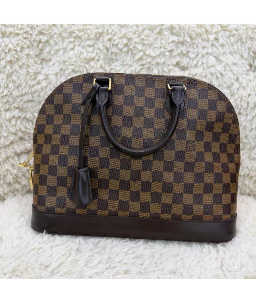 LOUIS VUITTON Коричневая сумка с короткими ручками, фото 5