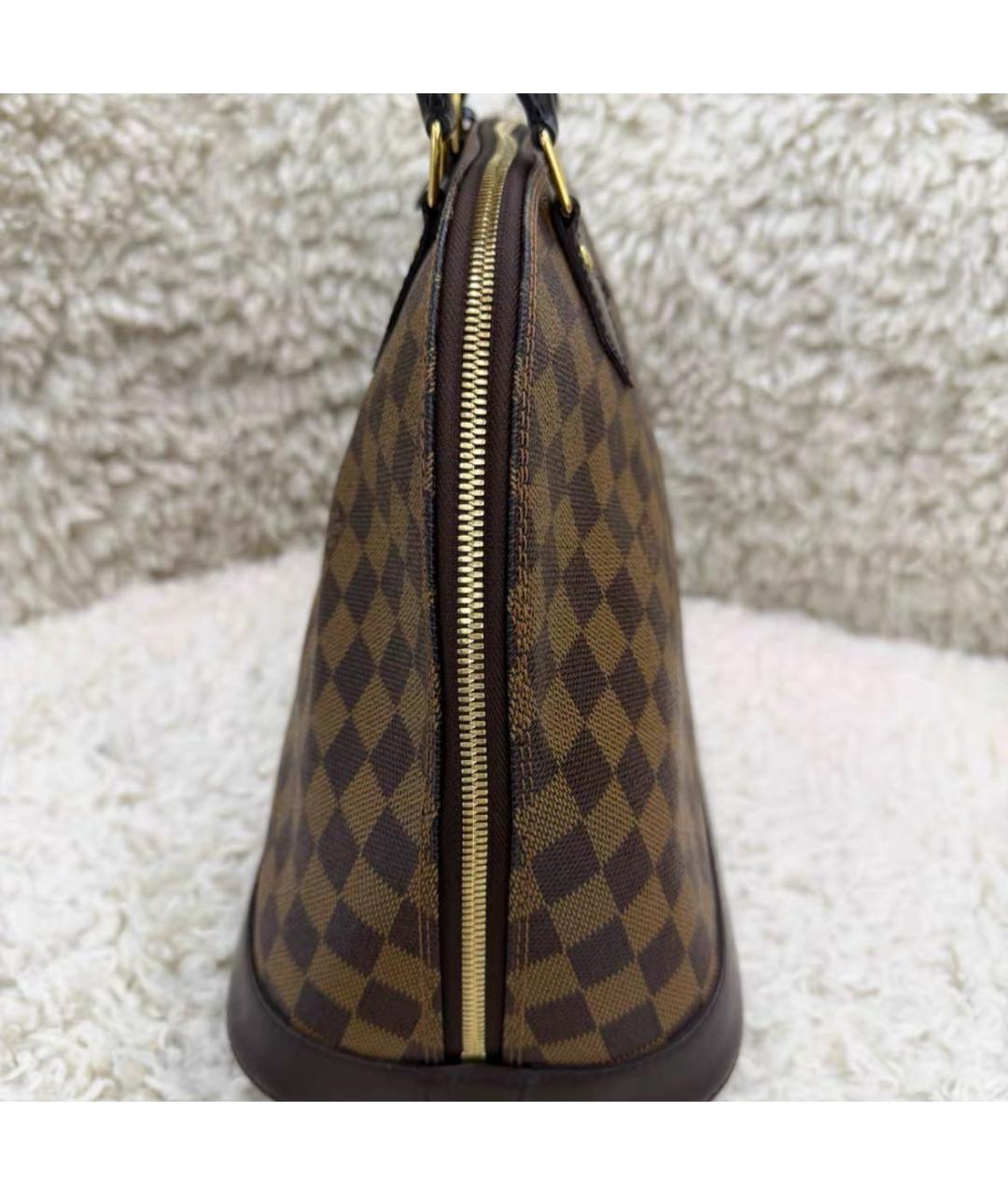 LOUIS VUITTON Коричневая сумка с короткими ручками, фото 3