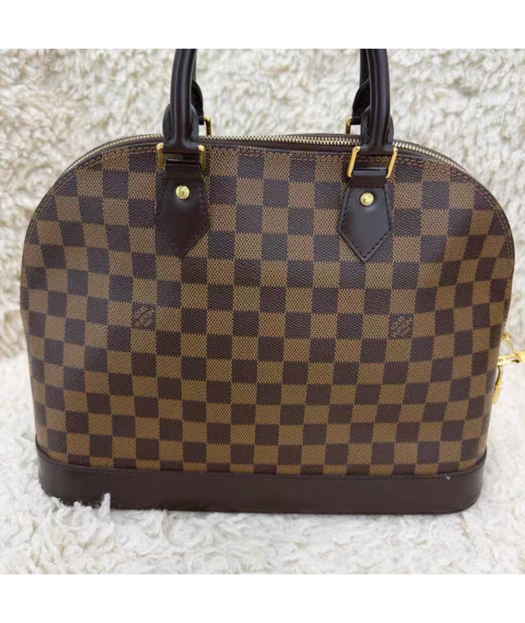 LOUIS VUITTON Коричневая сумка с короткими ручками, фото 2