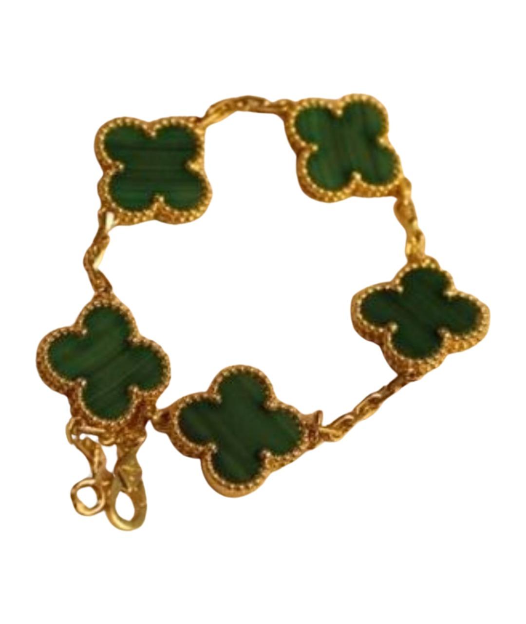 VAN CLEEF & ARPELS Зеленый браслет из желтого золота, фото 1