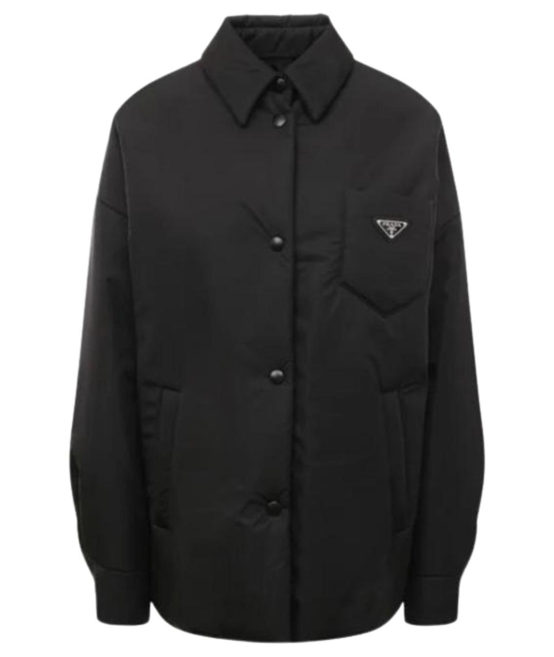 PRADA Черная полиамидовая куртка, фото 1