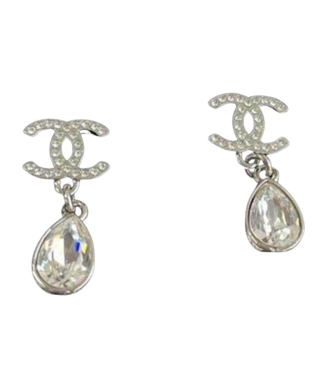 CHANEL Серебряные серьги, фото 1