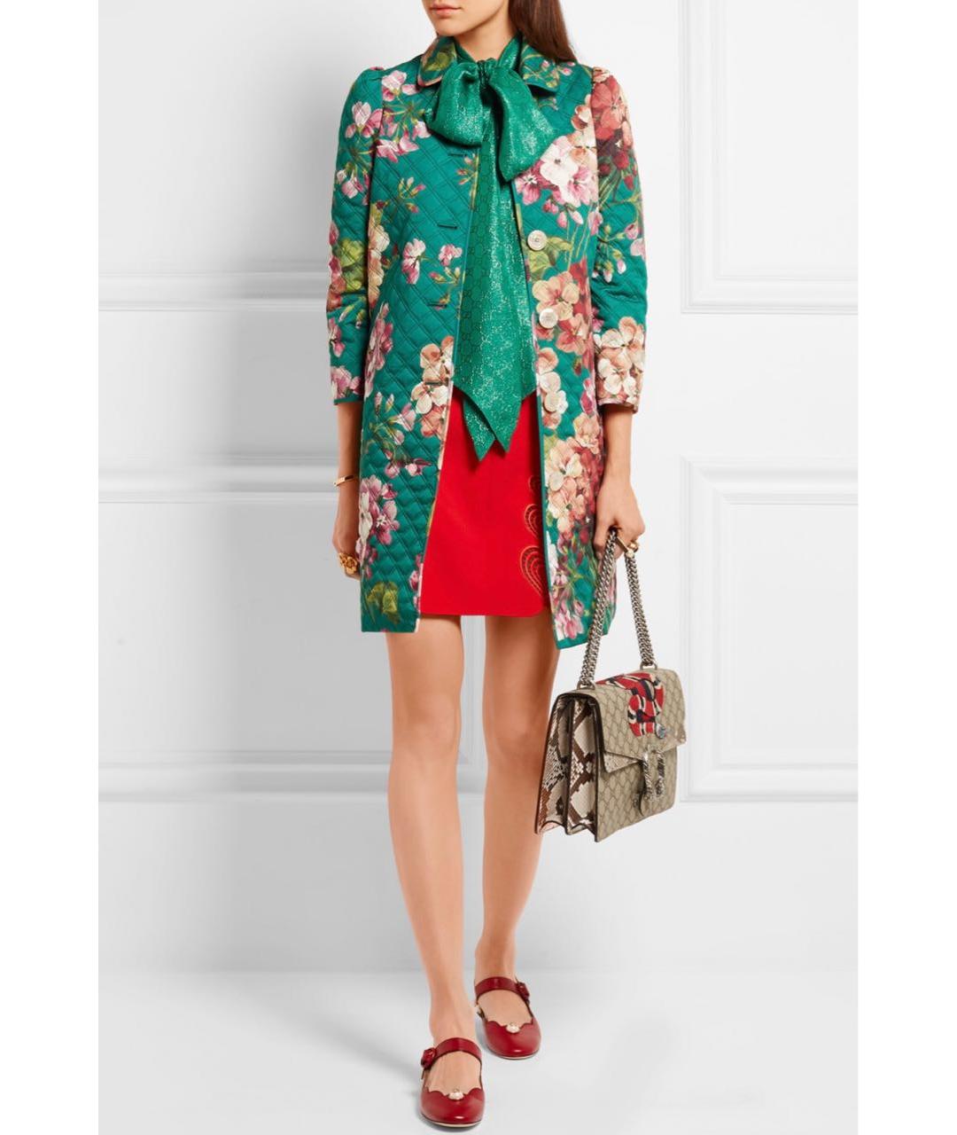 GUCCI Красные кожаные балетки, фото 7