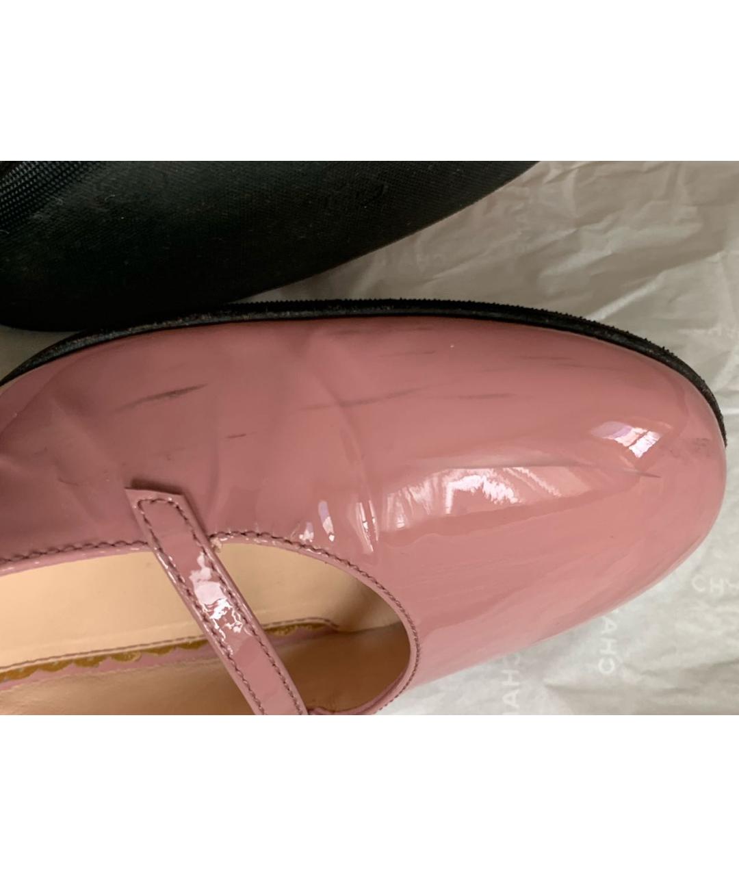 GUCCI Розовые туфли из лакированной кожи, фото 7
