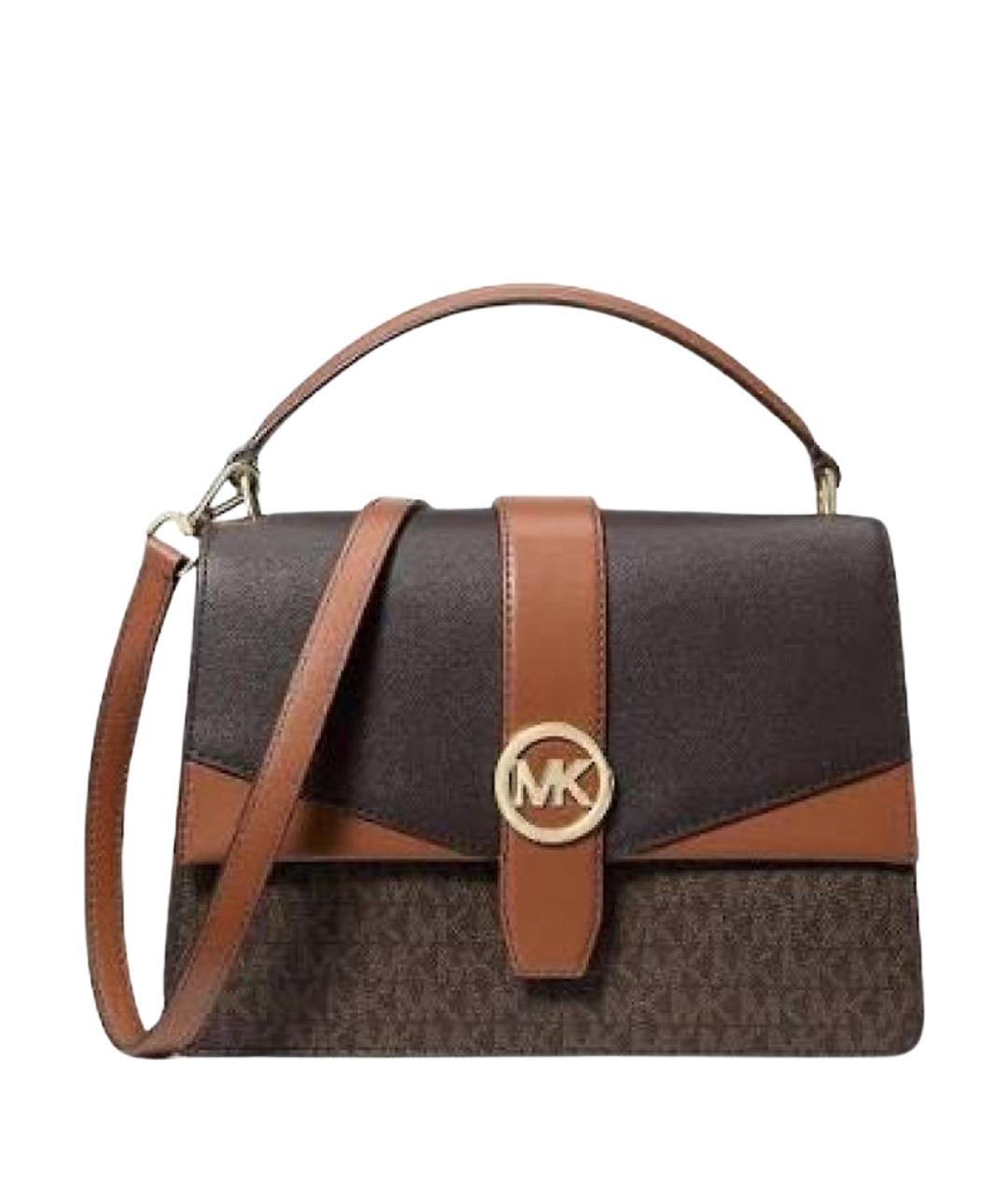 MICHAEL KORS Коричневая канва сумка через плечо, фото 1