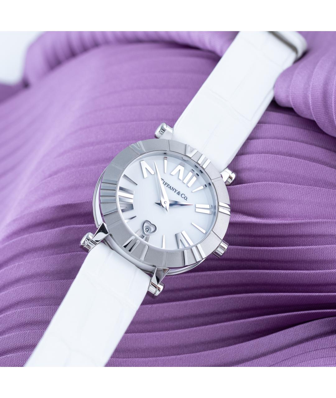 TIFFANY&CO Белые металлические часы, фото 2