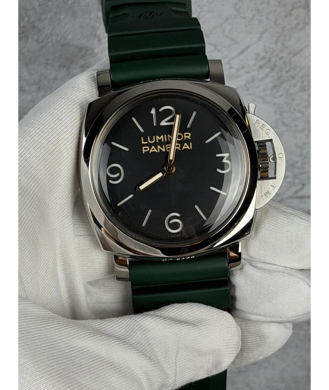 PANERAI Черные металлические часы, фото 2