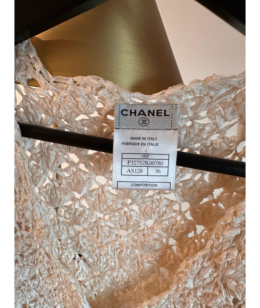 CHANEL Белое повседневное платье, фото 4