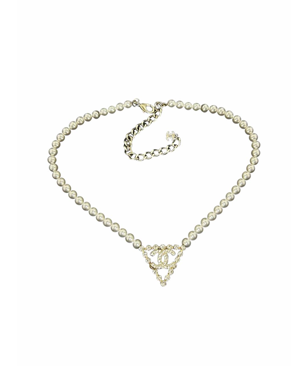 CHANEL Бежевое колье, фото 1