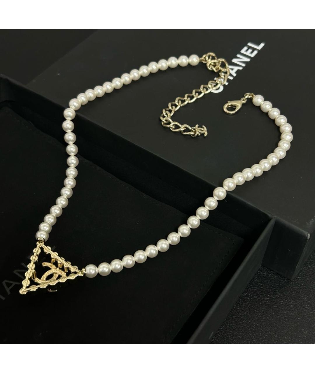 CHANEL Бежевое колье, фото 2