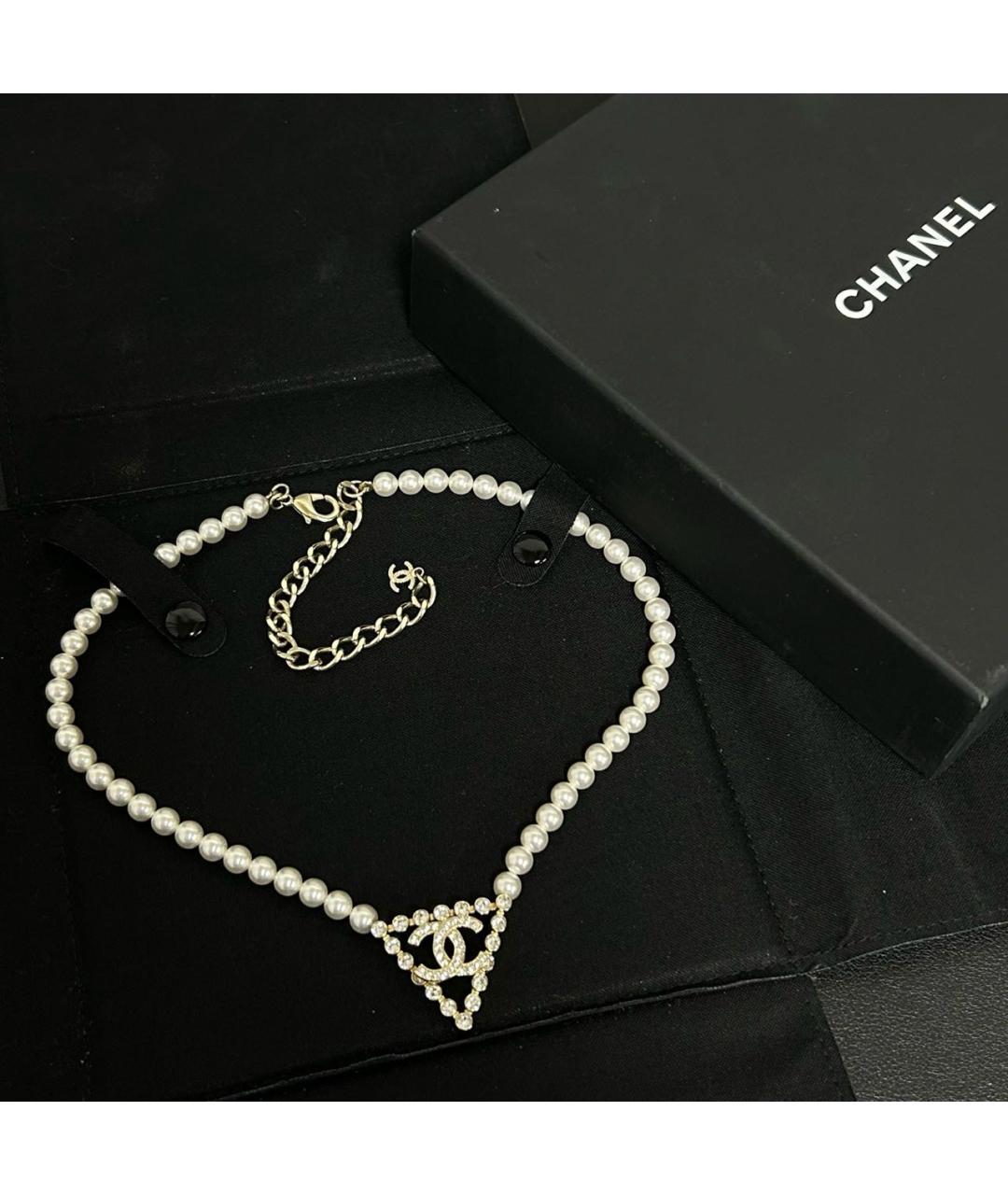 CHANEL Бежевое колье, фото 5