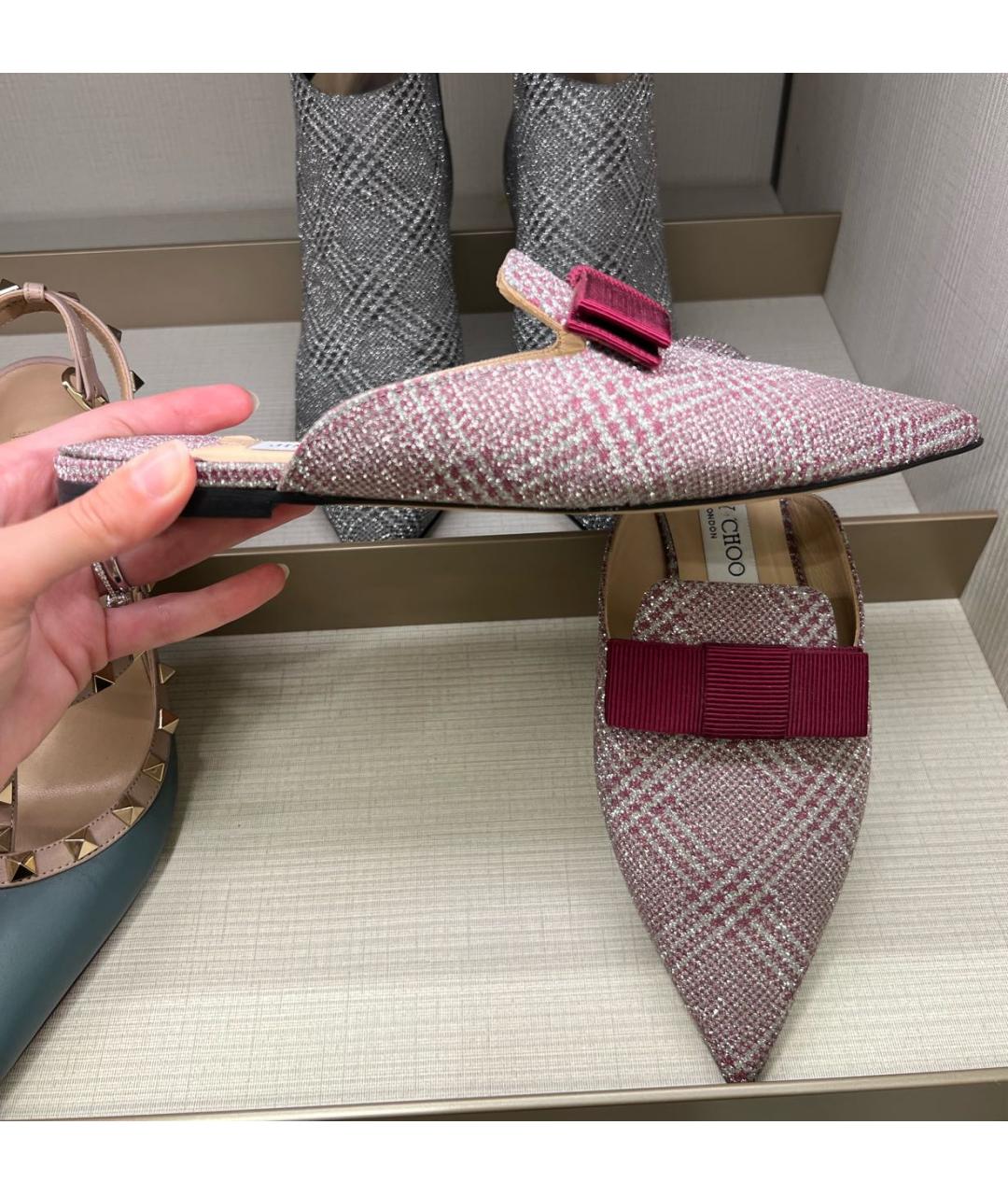 JIMMY CHOO Розовые мюли, фото 4