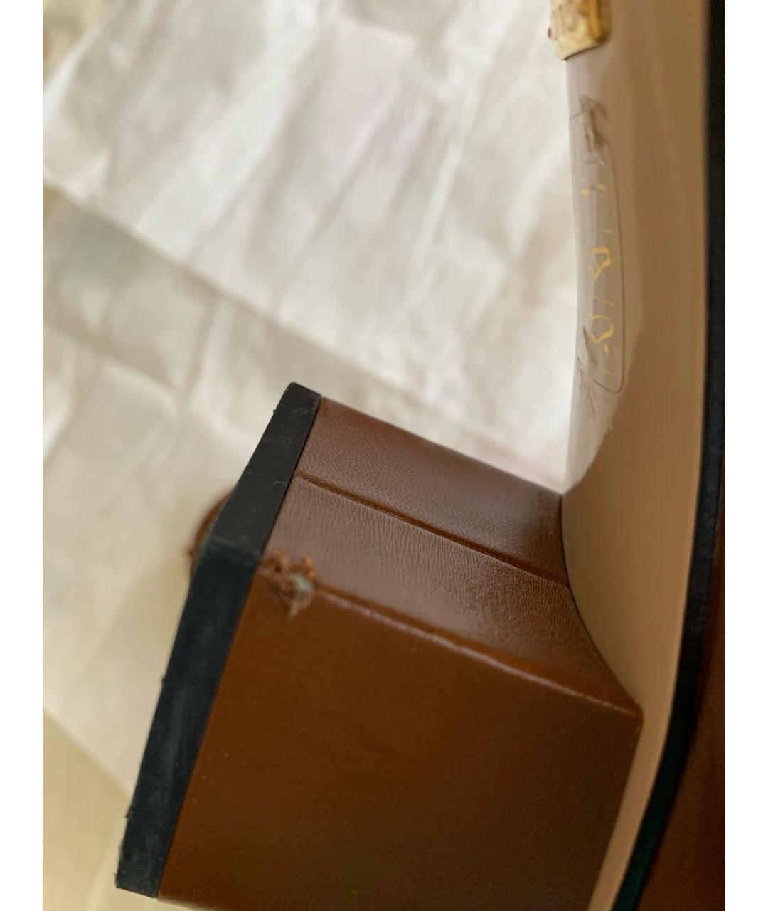 GUCCI Коричневые кожаные туфли, фото 7