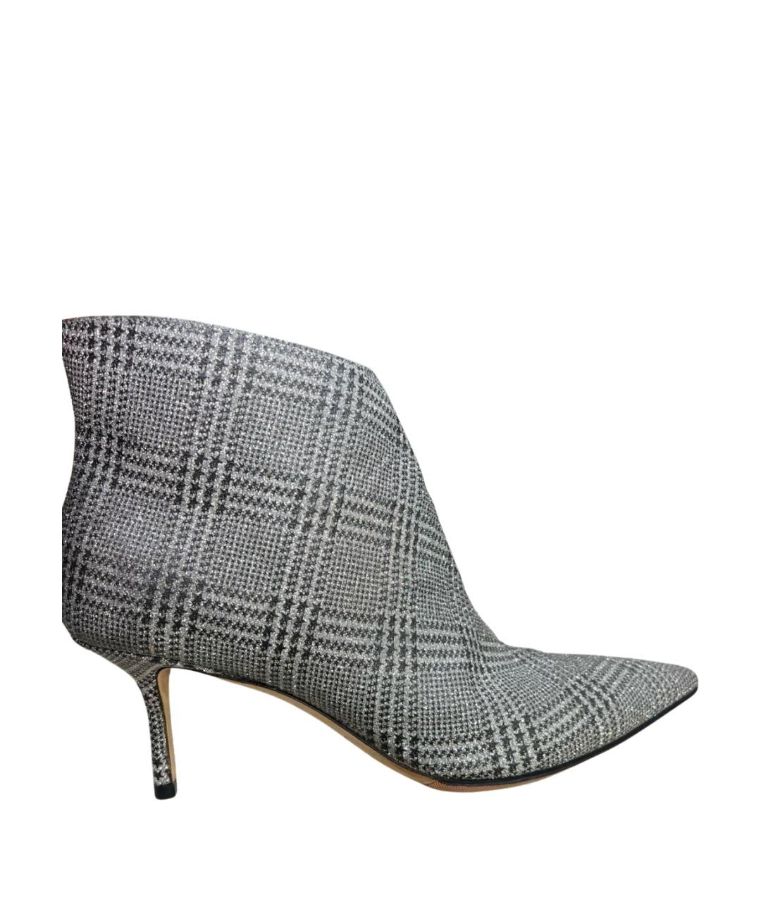 JIMMY CHOO Серебряные полусапоги, фото 1