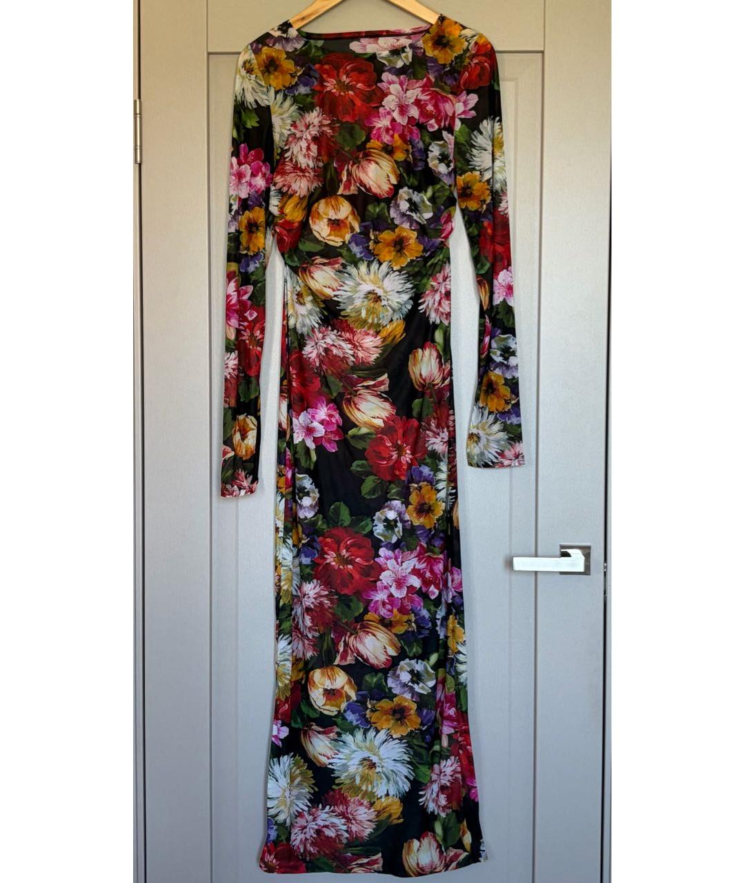 DOLCE&GABBANA Мульти вискозное вечернее платье, фото 8