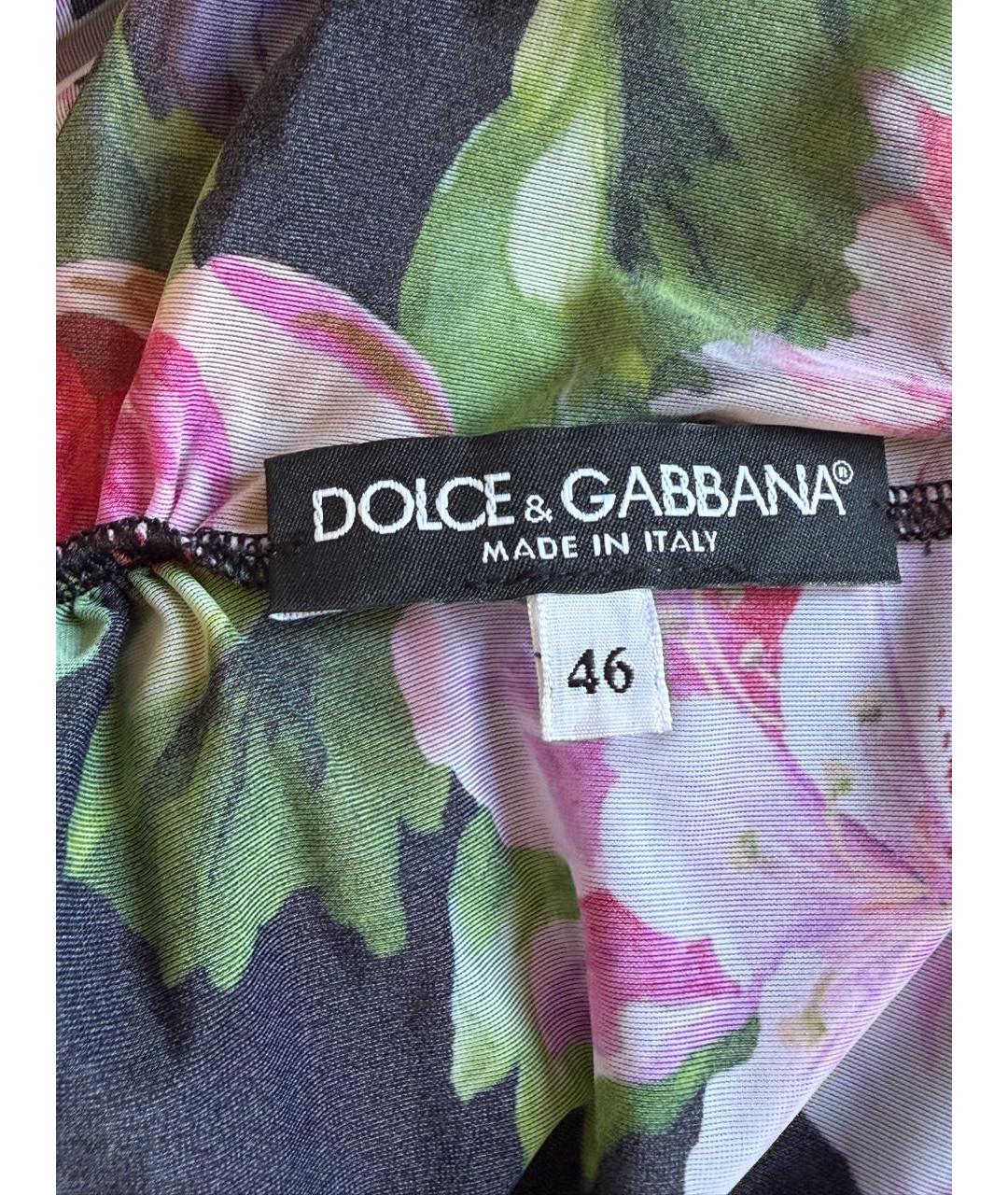DOLCE&GABBANA Мульти вискозное вечернее платье, фото 7