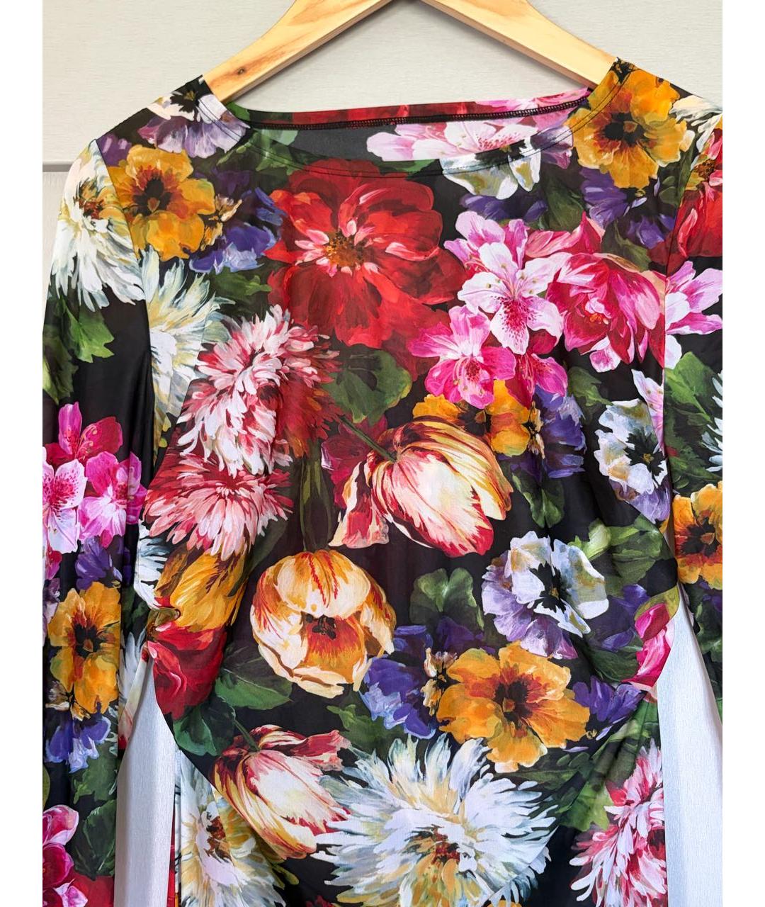 DOLCE&GABBANA Мульти вискозное вечернее платье, фото 4