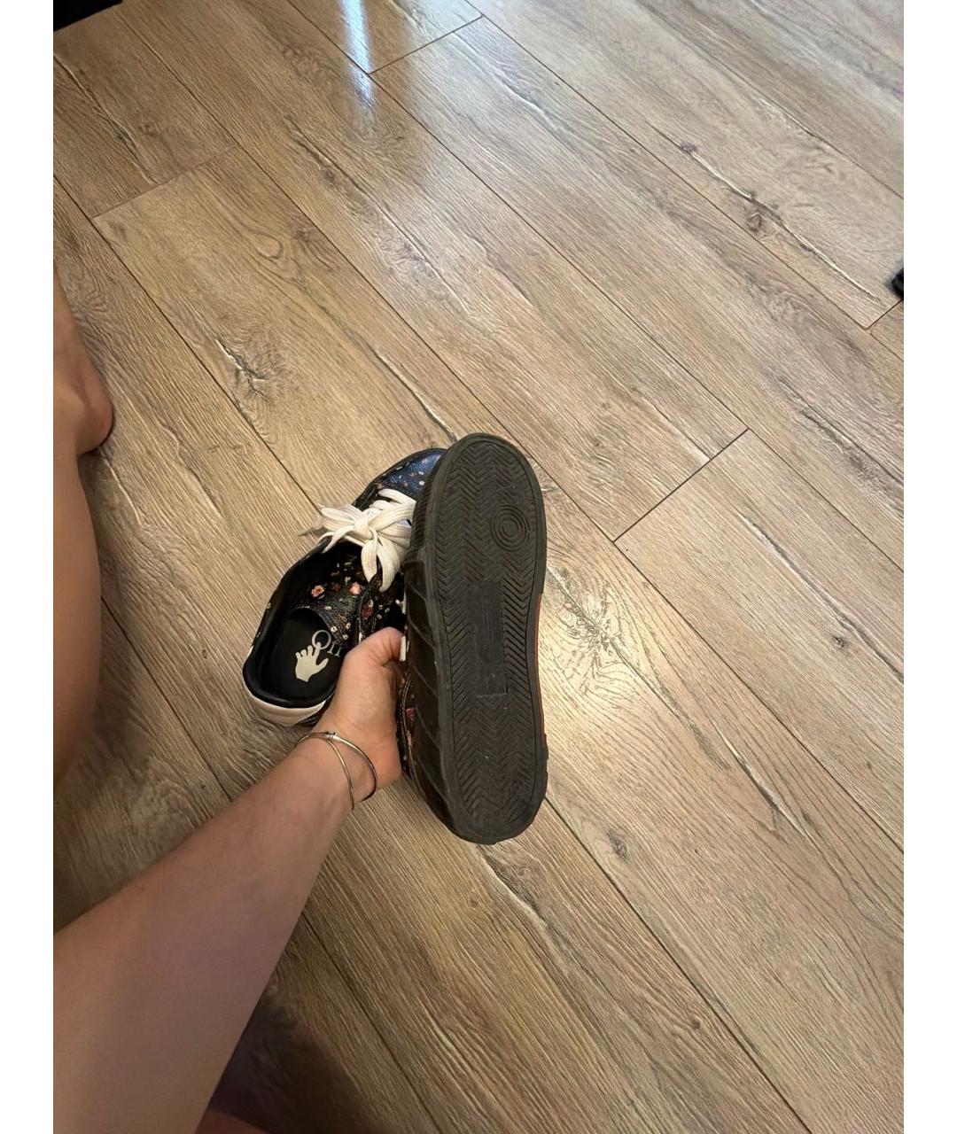 OFF-WHITE Мульти кожаные кеды, фото 6
