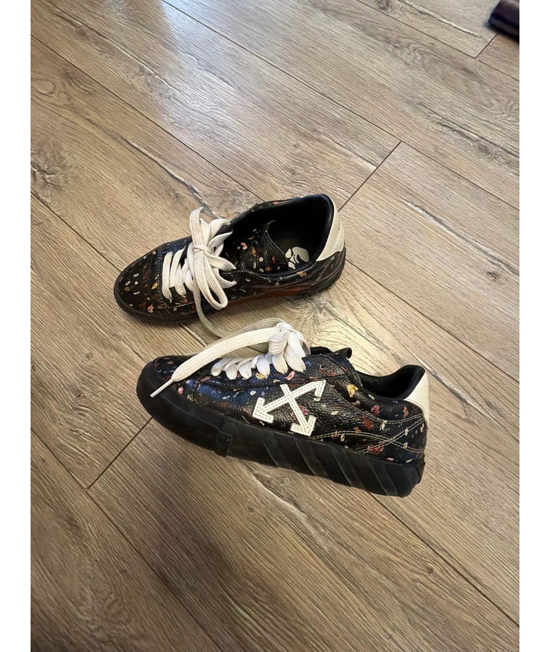 OFF-WHITE Мульти кожаные кеды, фото 9