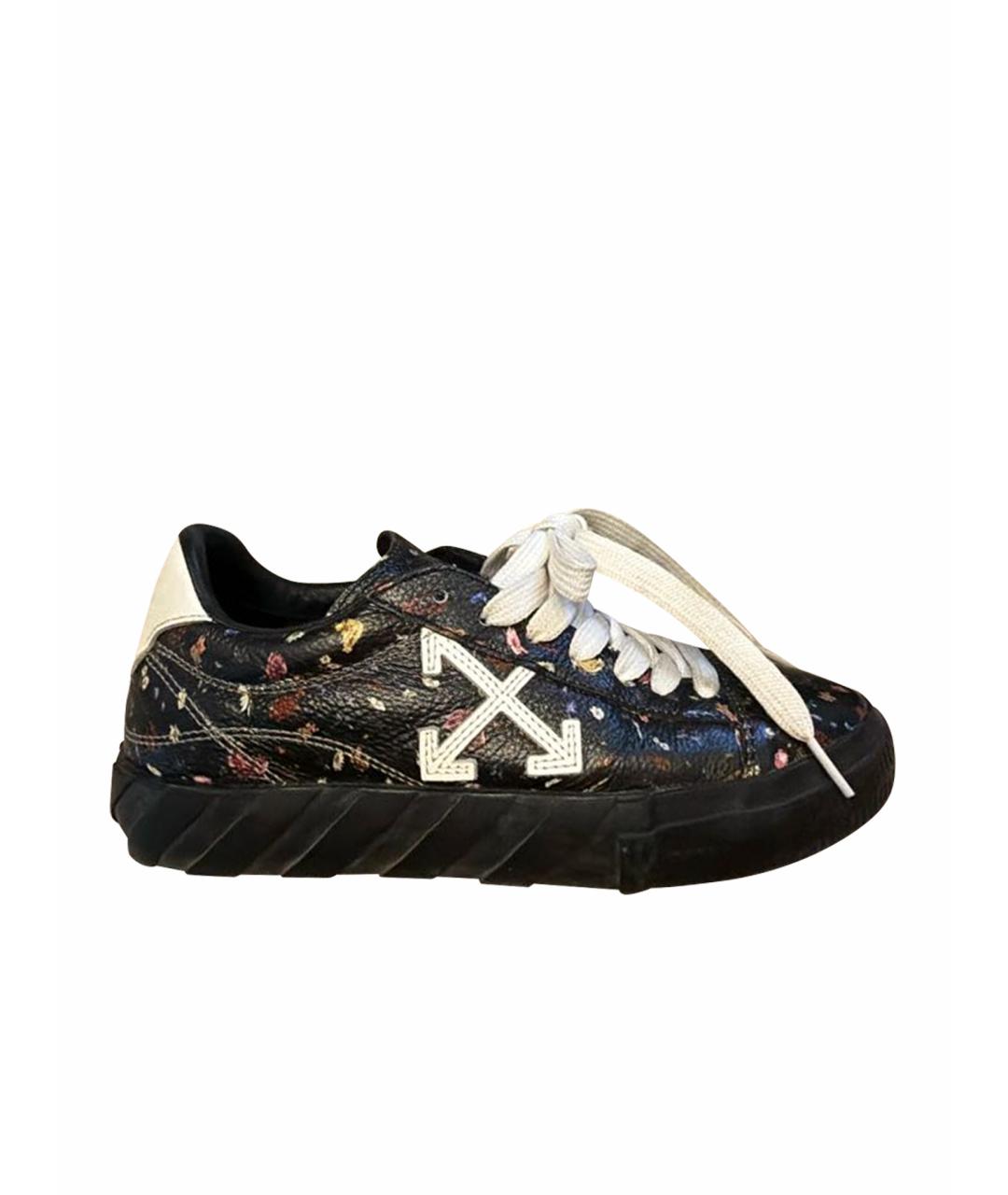 OFF-WHITE Мульти кожаные кеды, фото 1