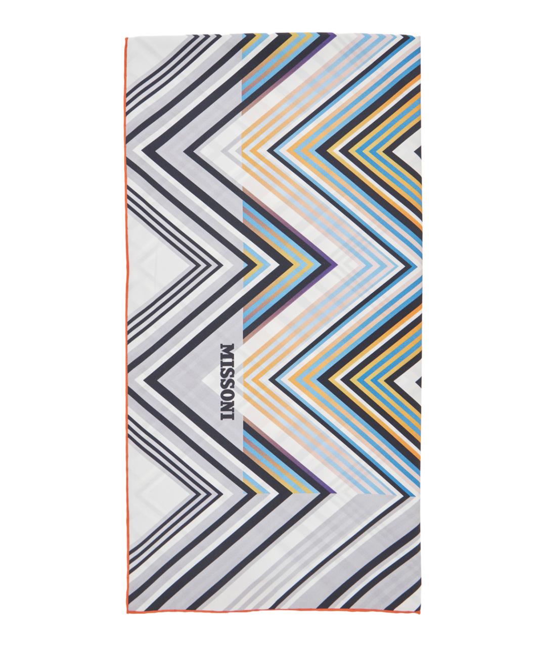 MISSONI Мульти шелковый шарф, фото 1