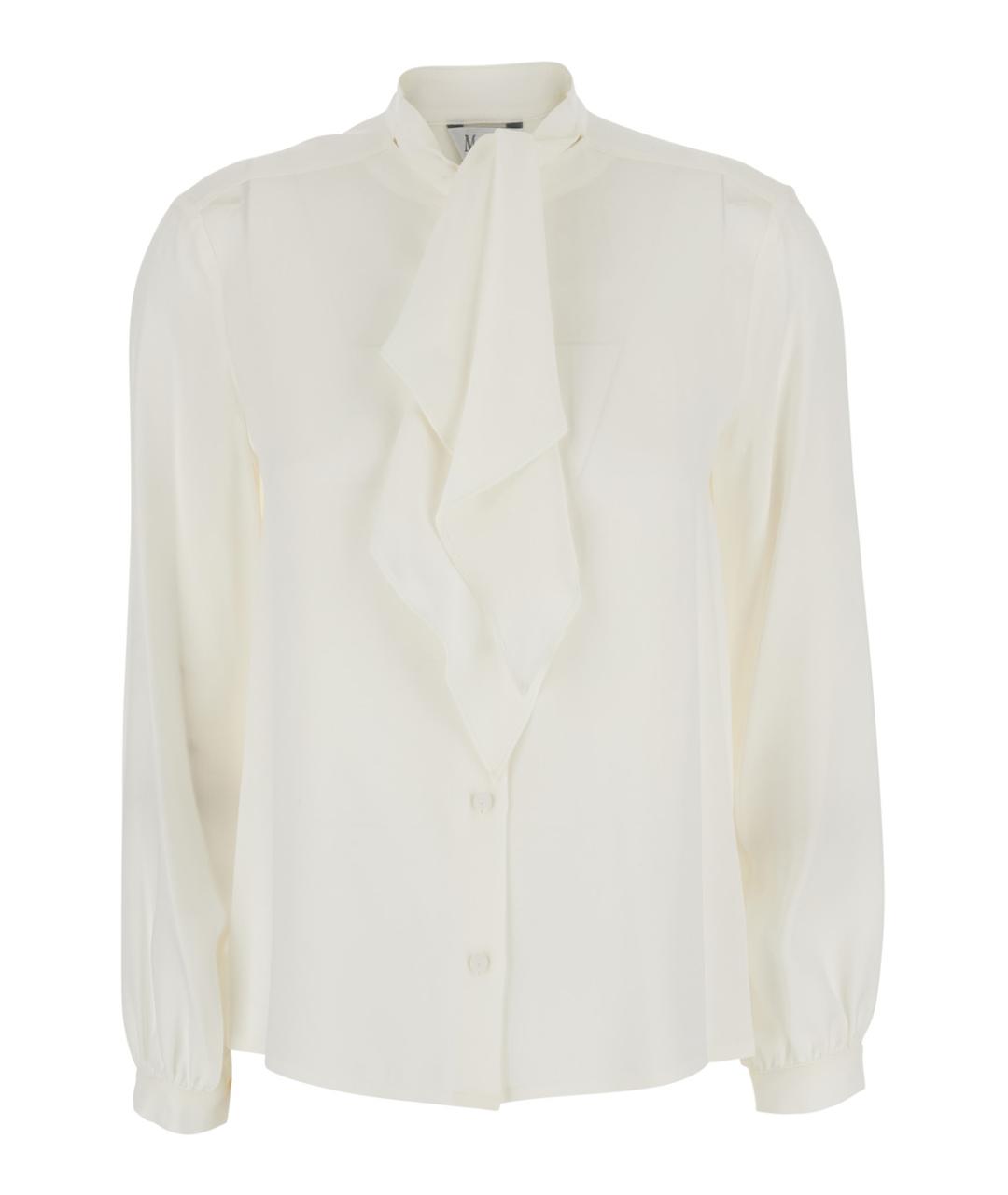 MAX MARA Белая хлопковая рубашка, фото 1