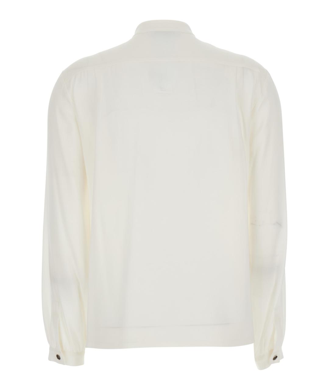 MAX MARA Белая хлопковая рубашка, фото 2