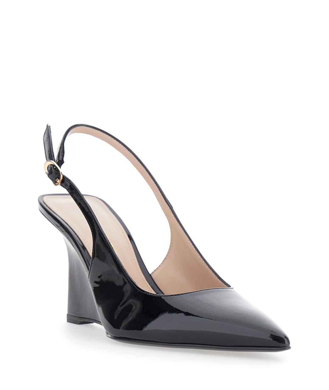 STUART WEITZMAN Черные туфли из лакированной кожи, фото 2