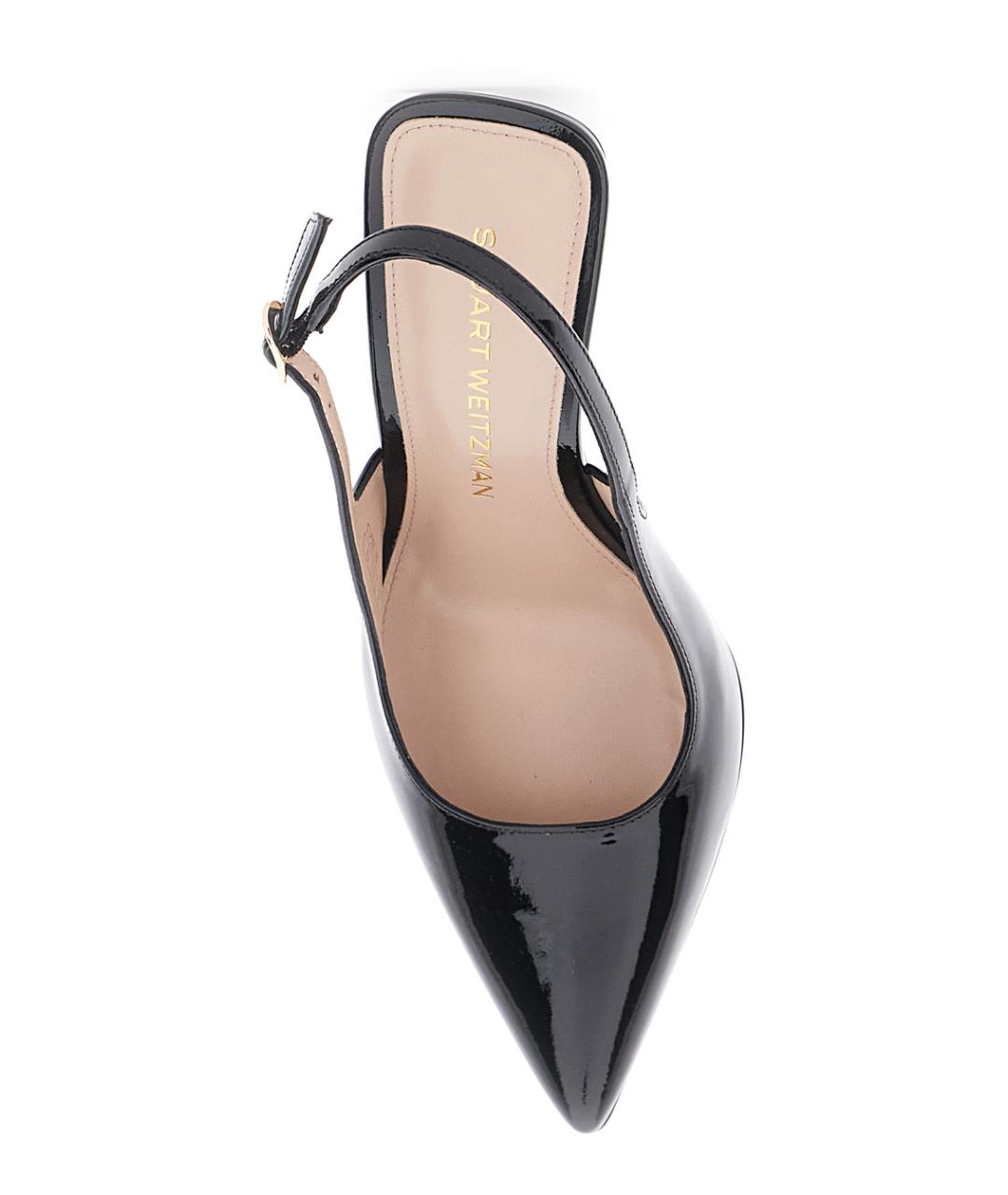 STUART WEITZMAN Черные туфли из лакированной кожи, фото 4