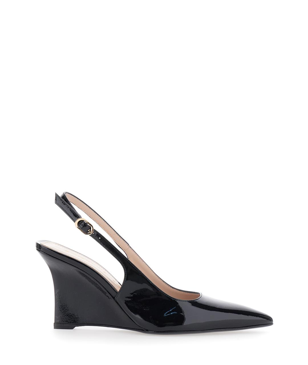 STUART WEITZMAN Черные туфли из лакированной кожи, фото 1