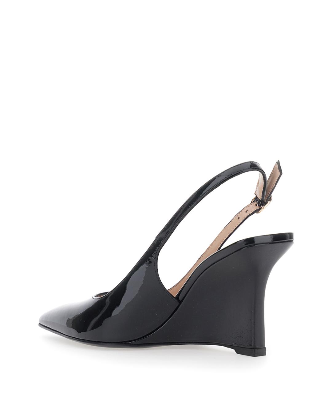 STUART WEITZMAN Черные туфли из лакированной кожи, фото 3