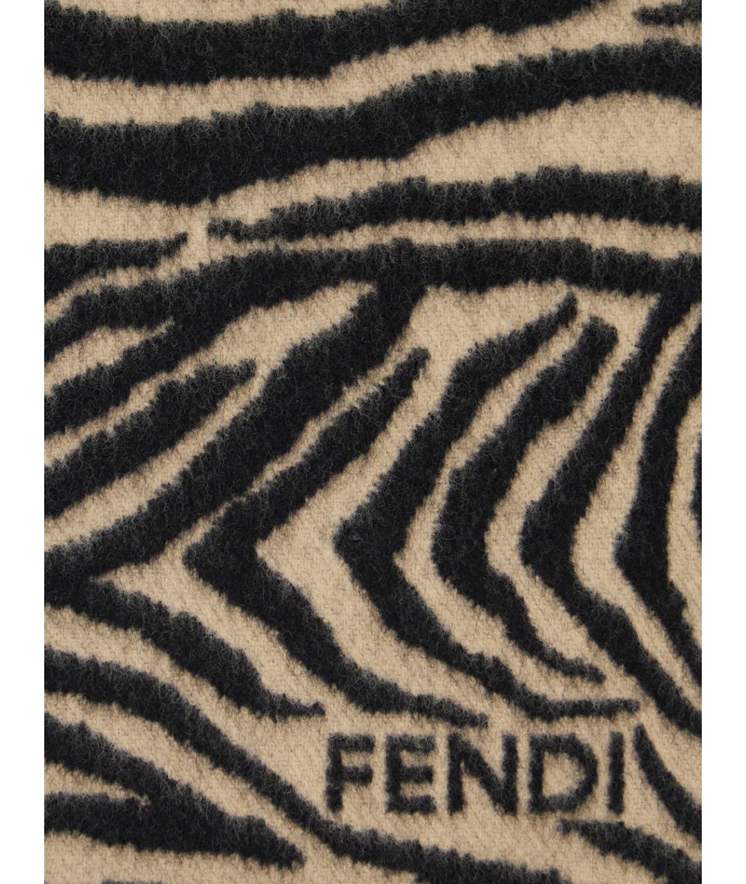 FENDI Мульти шерстяной шарф, фото 3