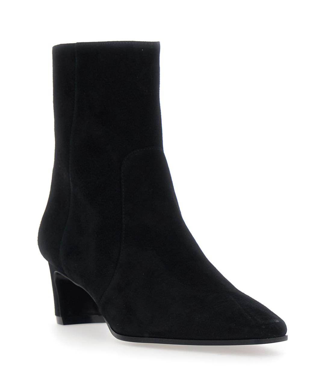 STUART WEITZMAN Черные замшевые ботильоны, фото 2