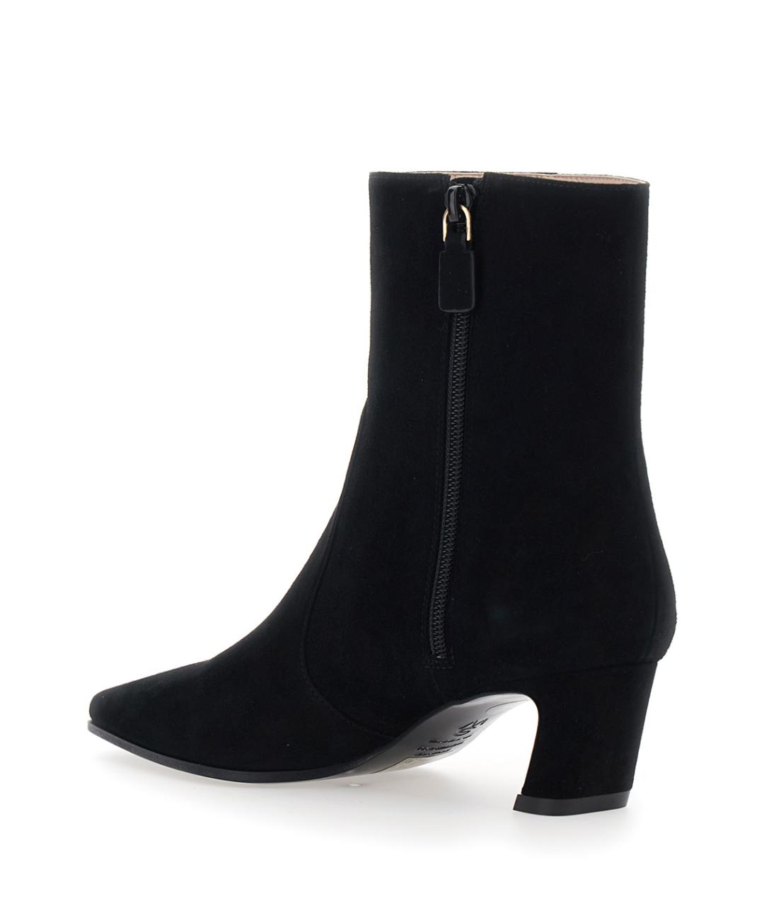 STUART WEITZMAN Черные замшевые ботильоны, фото 3