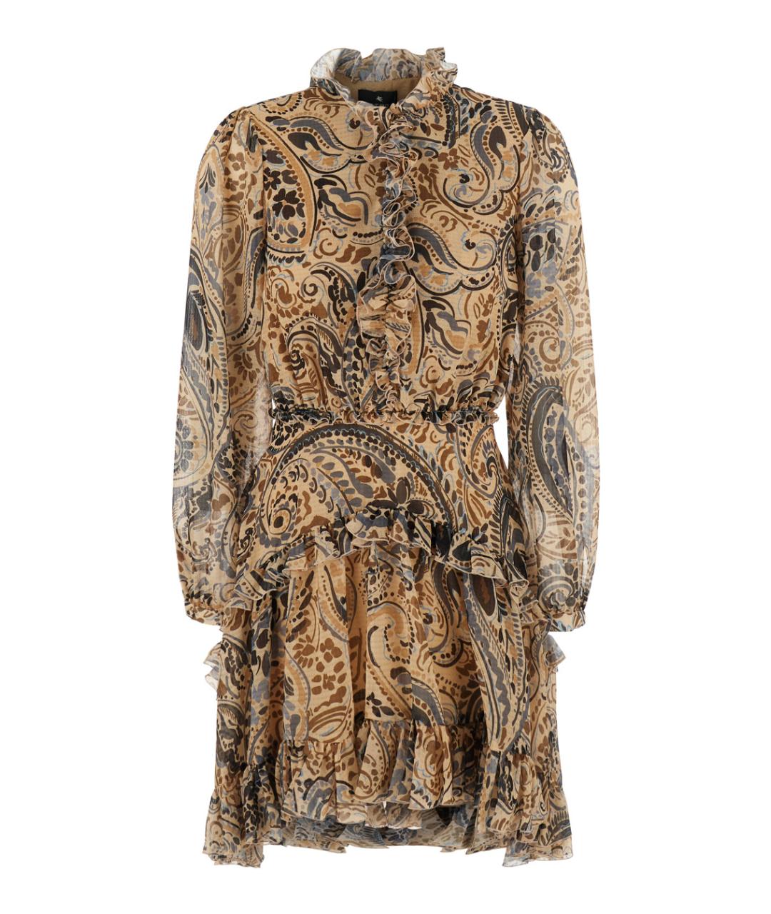 ETRO Мульти полиэстеровое коктейльное платье, фото 1