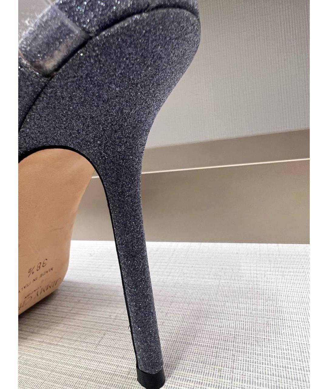 JIMMY CHOO Синие босоножки, фото 3