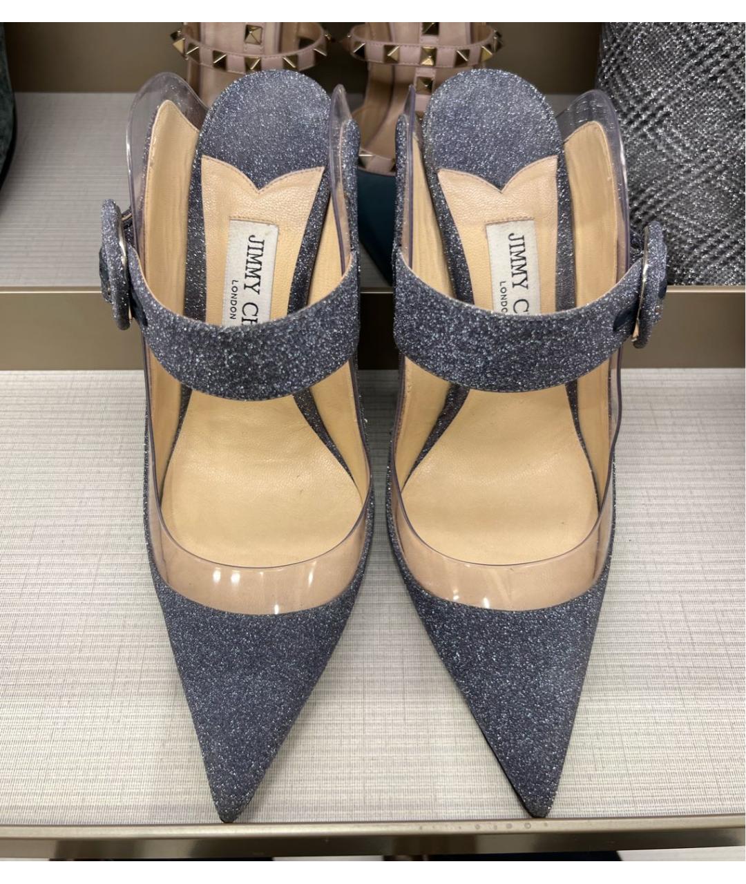 JIMMY CHOO Синие босоножки, фото 2