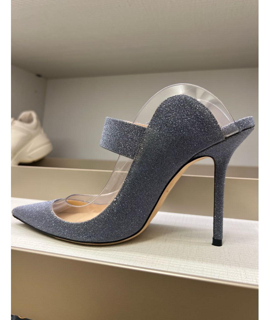 JIMMY CHOO Синие босоножки, фото 4