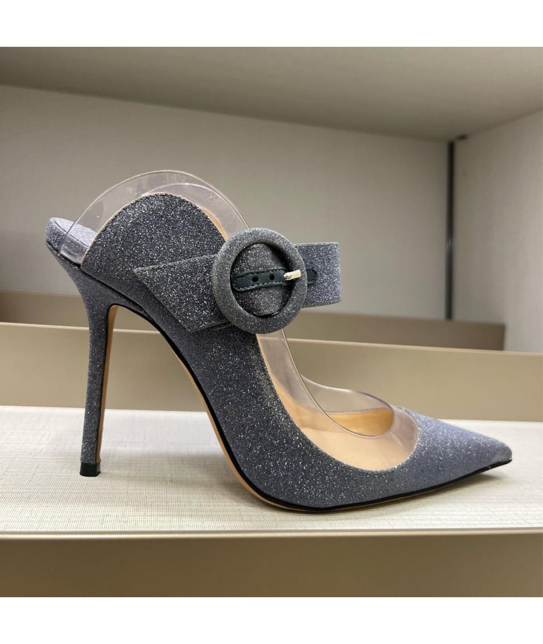 JIMMY CHOO Синие босоножки, фото 5