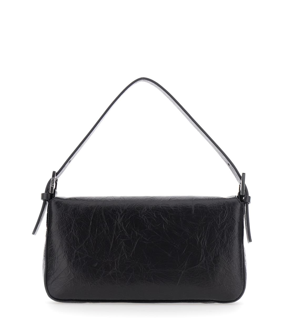 FENDI Черная кожаная сумка через плечо, фото 2