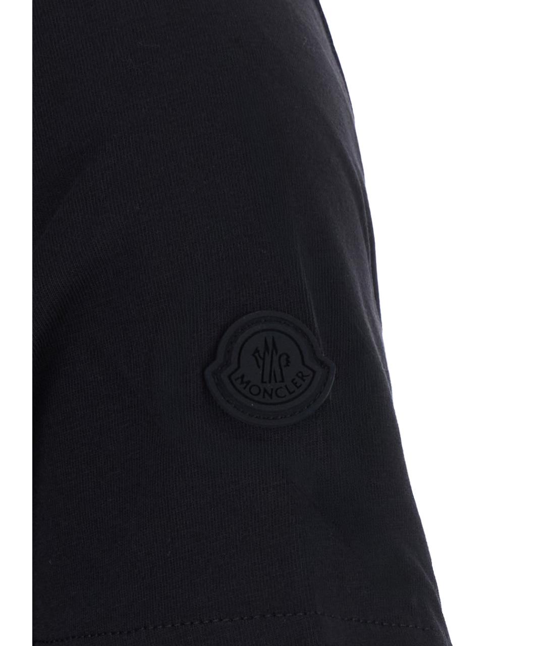 MONCLER Черная футболка, фото 3