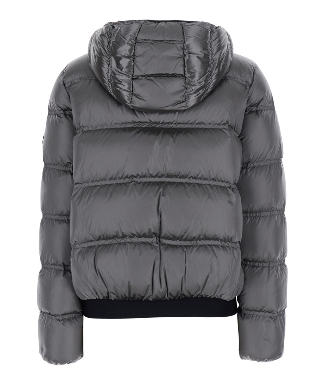 MONCLER Серый пуховик, фото 2