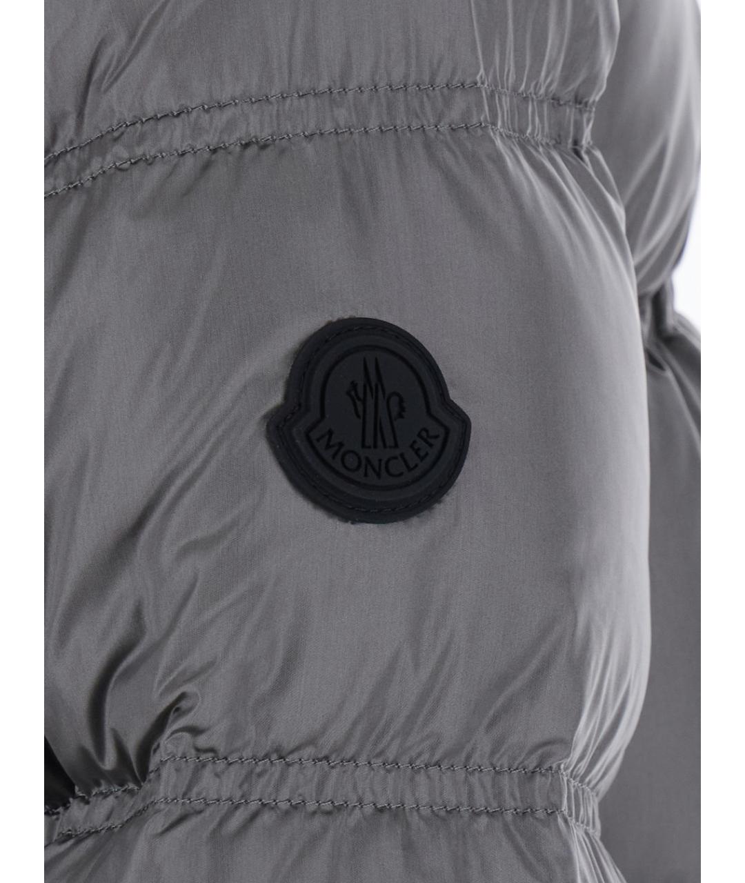 MONCLER Серый пуховик, фото 3