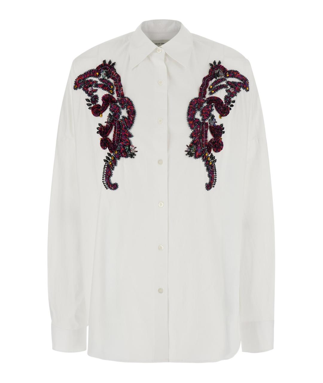 DRIES VAN NOTEN Белая хлопковая рубашка, фото 1