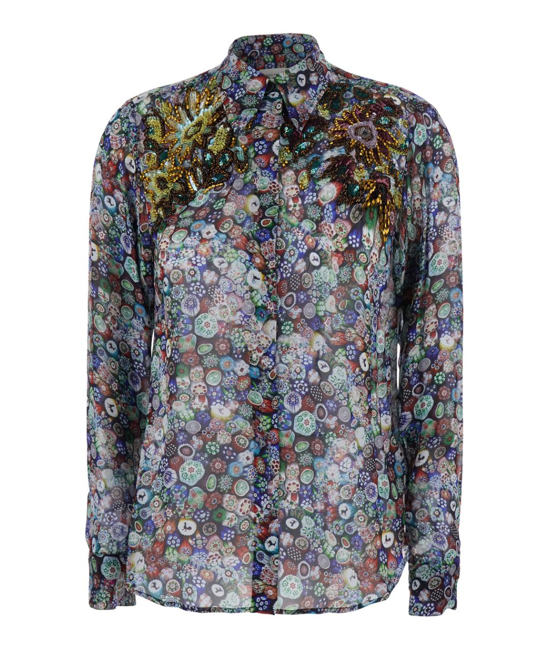 DRIES VAN NOTEN Мульти вискозная рубашка, фото 1