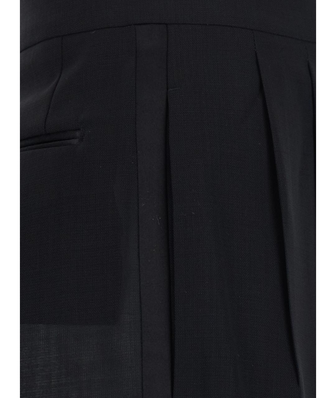 TOM FORD Черные шерстяные прямые брюки, фото 3