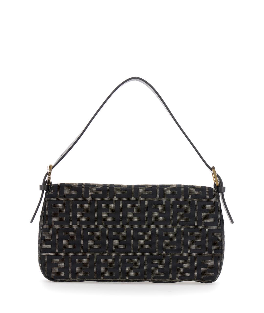 FENDI Коричневая тканевая сумка через плечо, фото 2