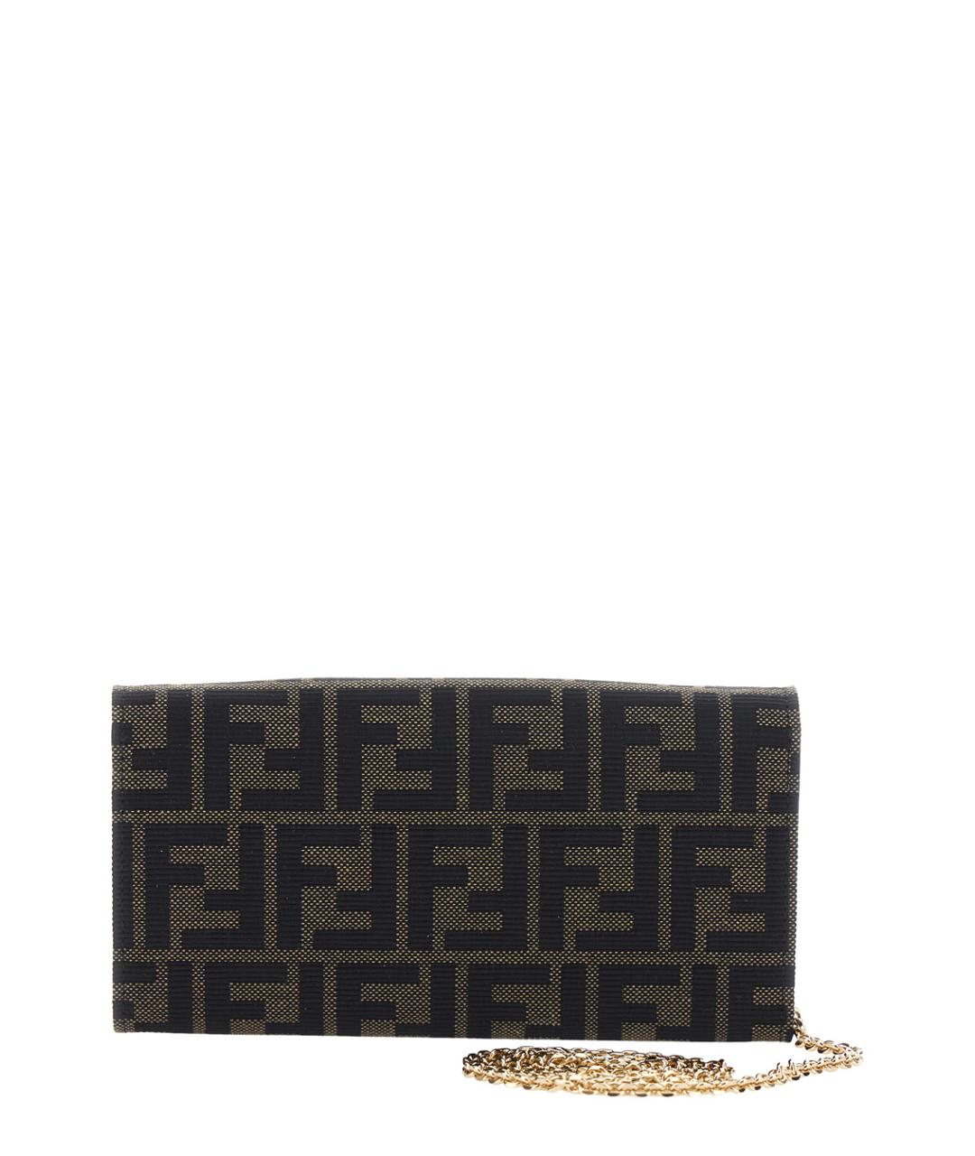 FENDI Коричневая тканевая сумка через плечо, фото 2